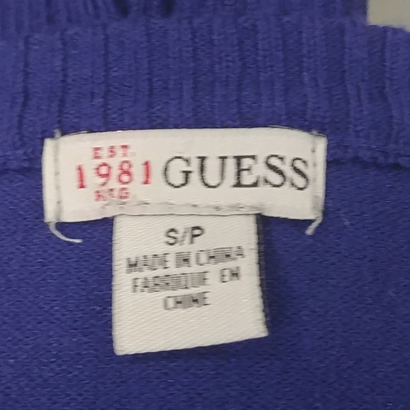 Guess Ladies Scoop Neck Sweater S/P - Picture 7 of 7